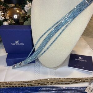 Choose one…Swarovski double wrapped multiple strands crystal bracelet. 3 colors